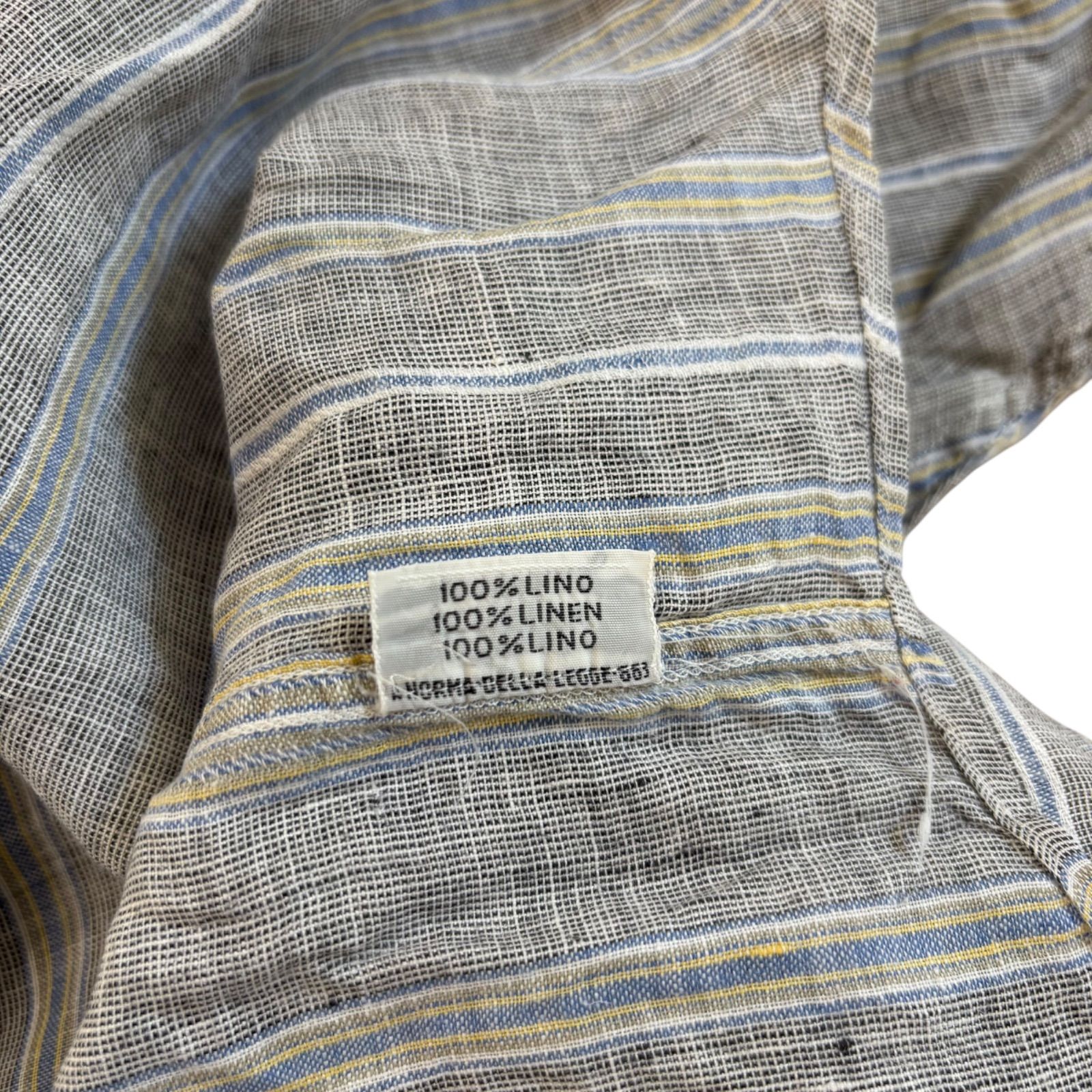 TR9 Ermenegildo Zegna エルメネジルドゼニア リネン 半袖シャツ