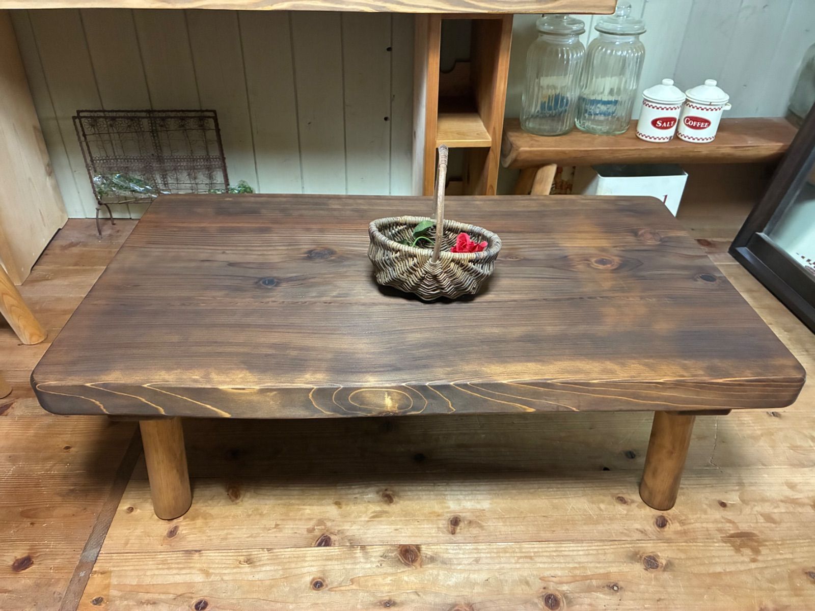 最終値下げ‼️貴重❗️華麗な一枚板高級ダイニングテーブル 高級座卓