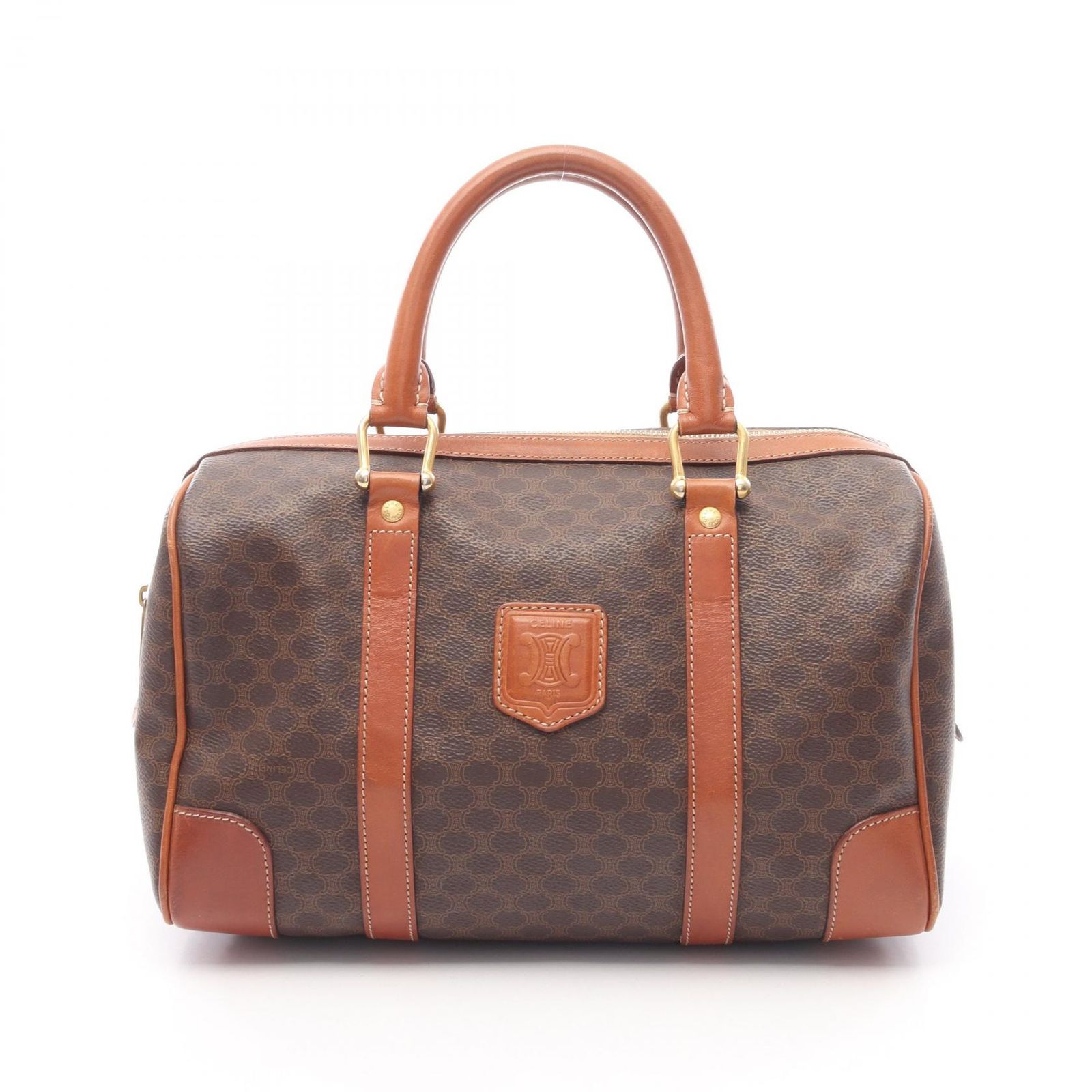 セリーヌ CELINE ハンドバッグ ブラウン PVCコーティング