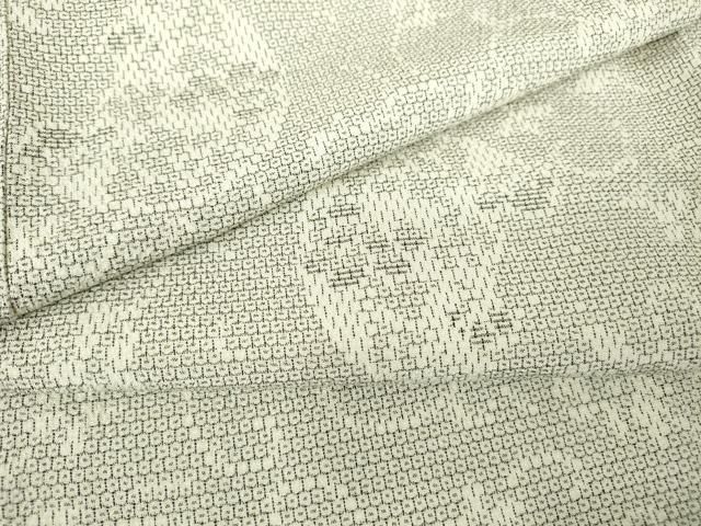 自由自在な 平和屋着物 本塩沢 単衣 花唐草文 110亀甲 正絹 DAAV5823az 限定セール開催中！