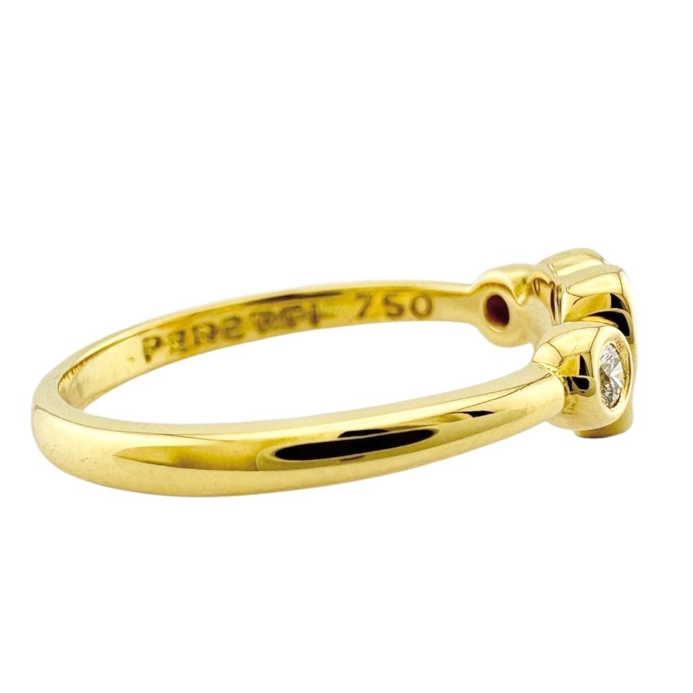 TIFFANY ティファニー フルハート K18 ダイヤリング 8号 6155 TIFFANY ティファニー フルハート K18 ダイヤリング 8号 6155