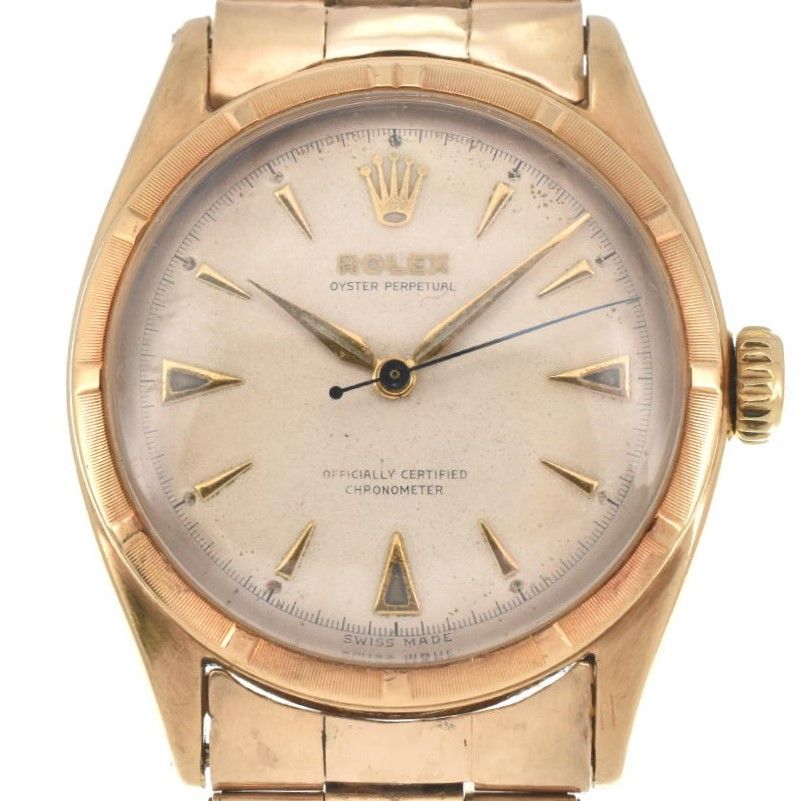 ロレックス ROLEX 6085 オイスターパーペチュアル ファインリーエンジンターンド ヴィンテージ 1951s 自動巻き メンズ Z#126055