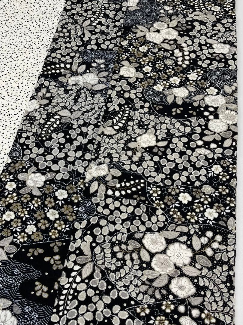 訪問着 辻ヶ花調 絞り加工 金彩 萩 正絹 躾糸付き - メルカリ