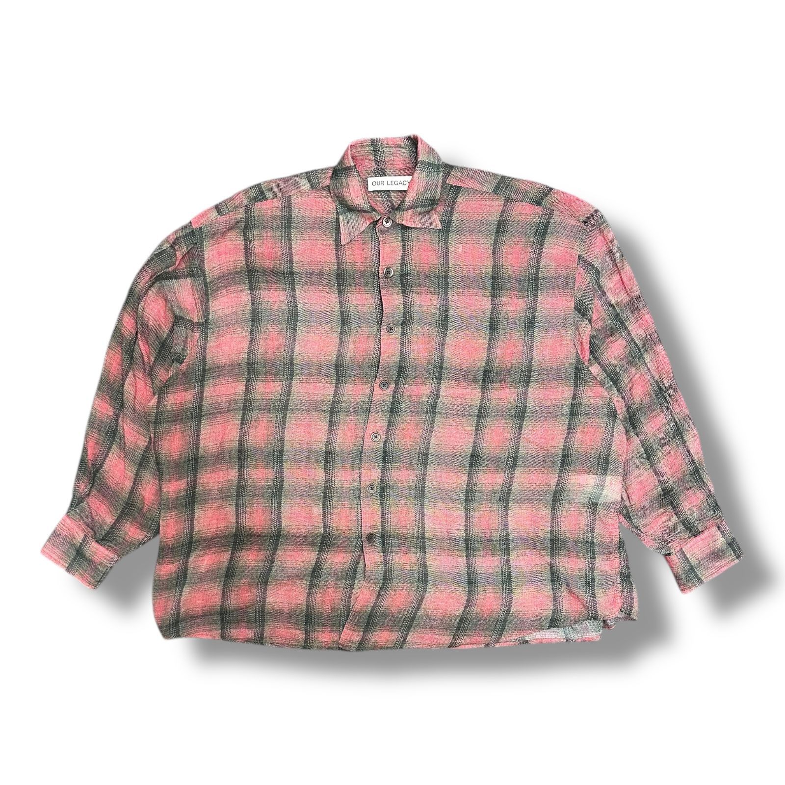 OUR LEGACY BORROWED SHIRT ブロード チェック シャツ 長袖シャツ