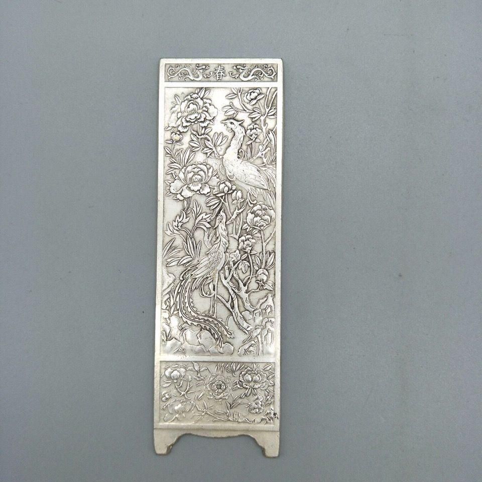 銅 細工 四扇屏風 挿屏 文房四宝 茶道具 装飾品 現代工芸品 美術品 置物 銅 細工 四扇屏風 挿屏 文房四宝 茶道具 装飾品 現代工芸品 美術