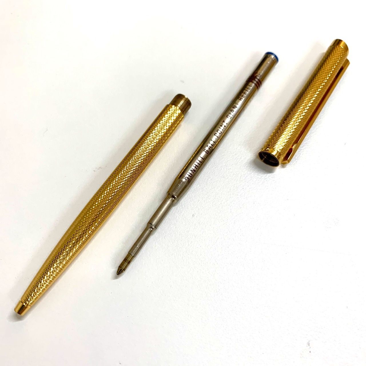 ☆美品☆ DUNHILL ダンヒル　ツイスト式 ボールペン　ゴールド DUNHILL】ダンヒル/ツイスト式ボールペン/ゴールド/ドイツ製