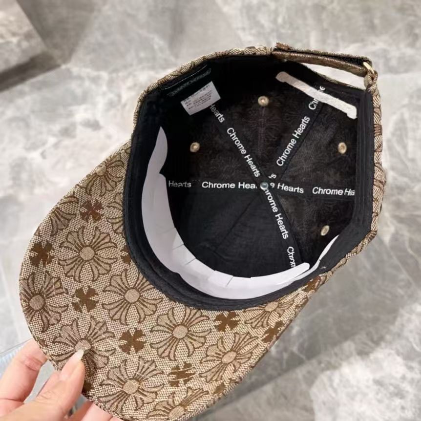 Chrome Hearts ブラックキャップ フラワーパターン Chrome Hearts ブラックキャップ フラワーパターン