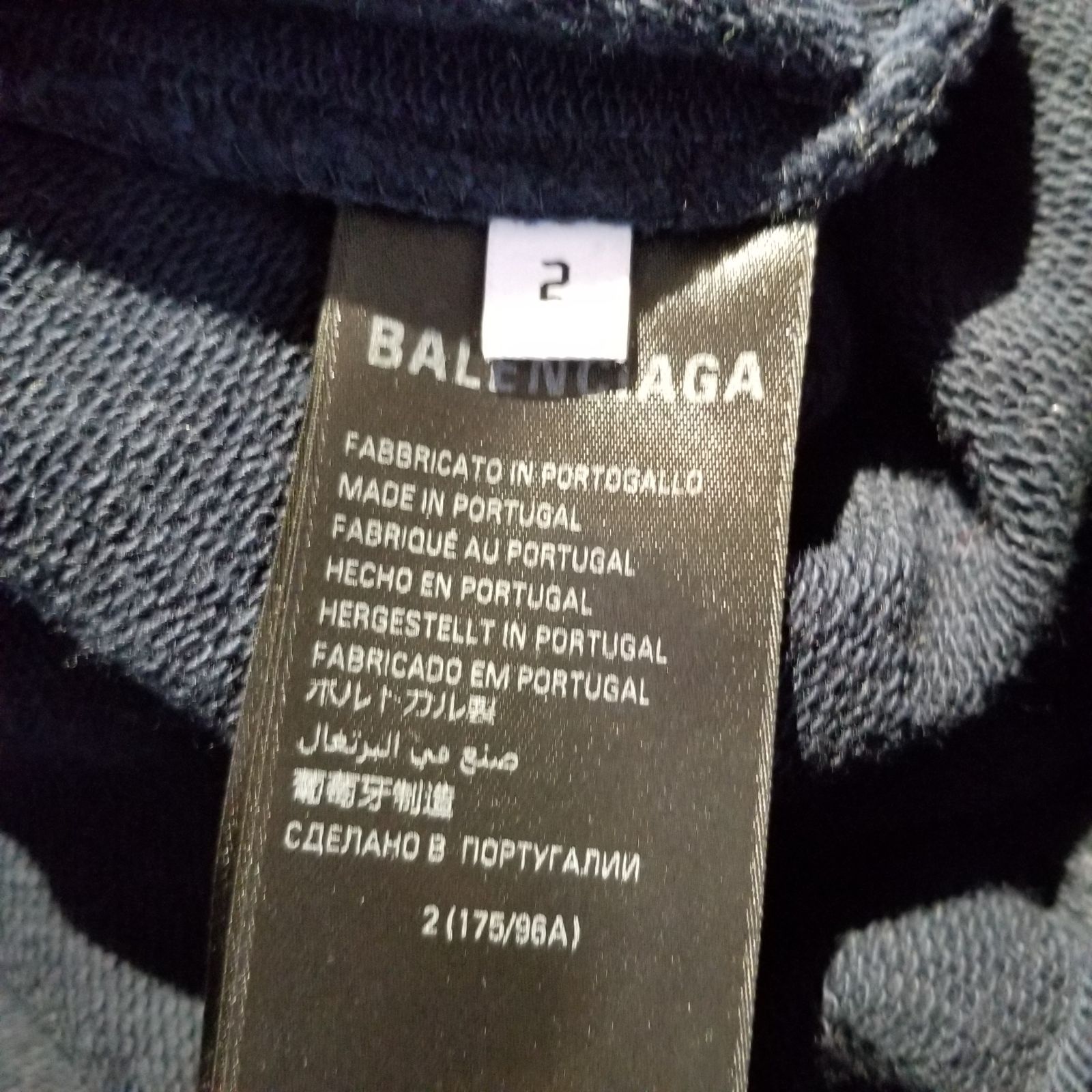 BALENCIAGA 23aw Round Hoodie BE NICE ダメージ加工 プルオーバー 