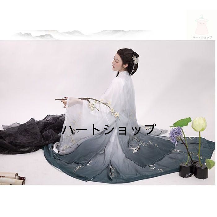 漢服 メンズ レディース チャイナ コスプレ衣装 グレー 男性 女性 チャイナ風 衣装 鶴 中華刺繍 ハロウィン コスプレ 仮装 衣装 チャイナ風 WWW_TRAVELLANDINDIA_COM