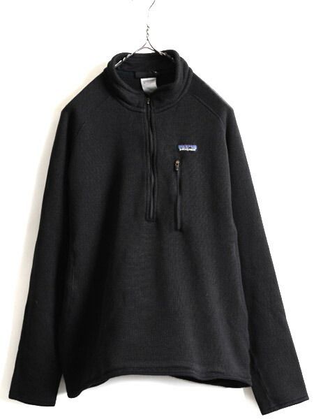 人気 黒 □ 11年製 パタゴニア ベター セーター 1/4 ジップネック メン
