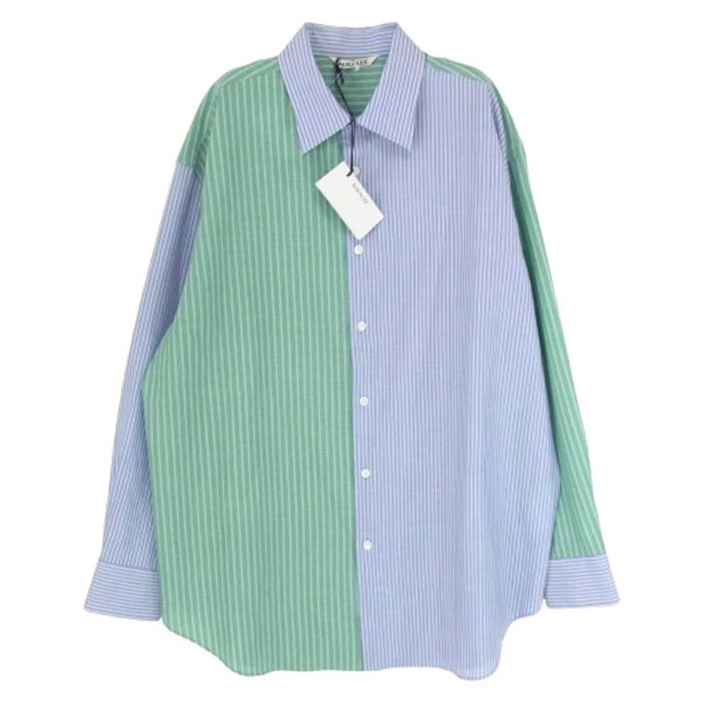 AURALEE オーラリー 25SS A25SS04WW SUPER FINE WOOL MULTI STRIPE SHIRT マルチ ストライプ ウール 長袖シャツ マルチ 系 1 上