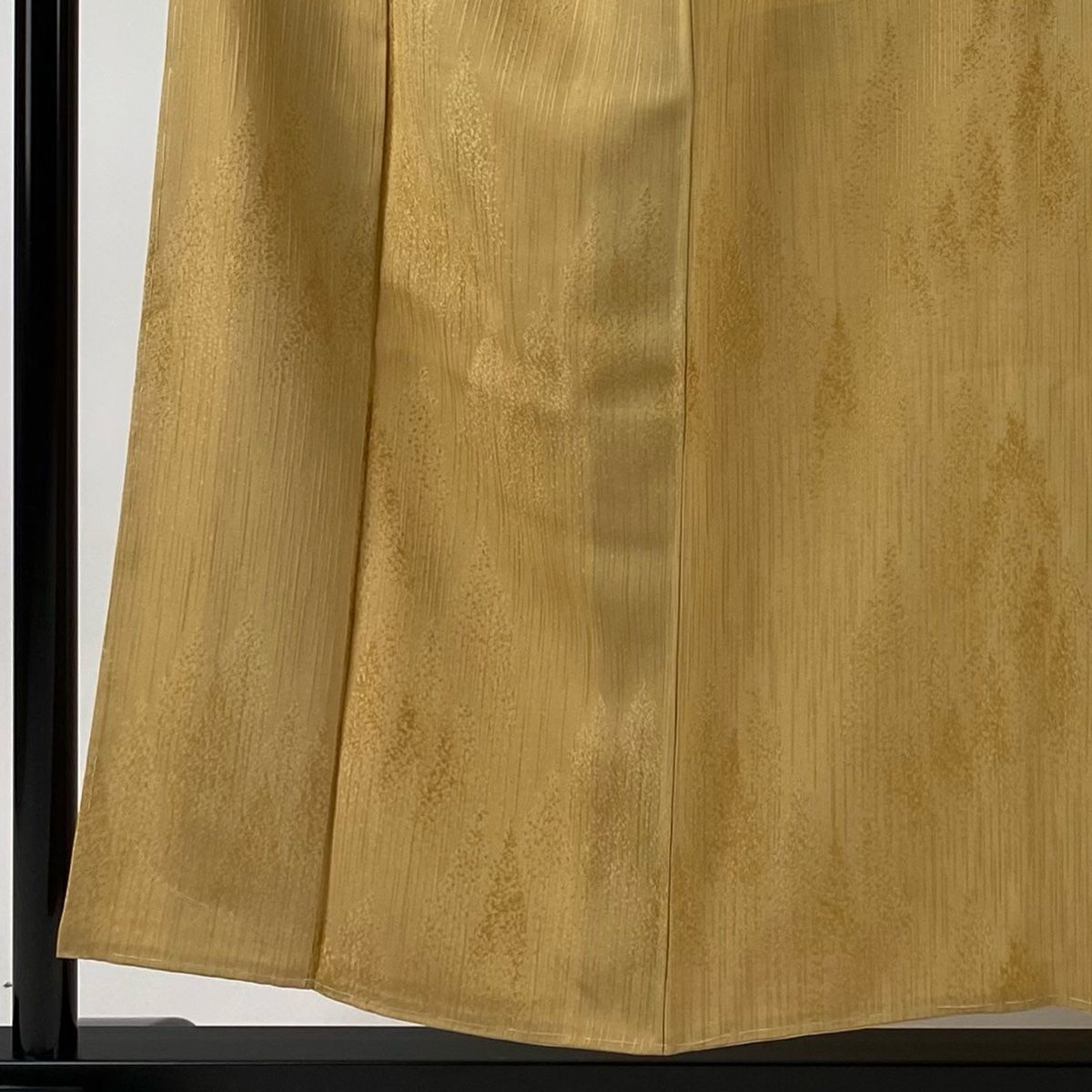 付下げ 身丈152.5cm 裄丈63.5cm S 袷 北出与三郎 落款 樹木 山吹色  