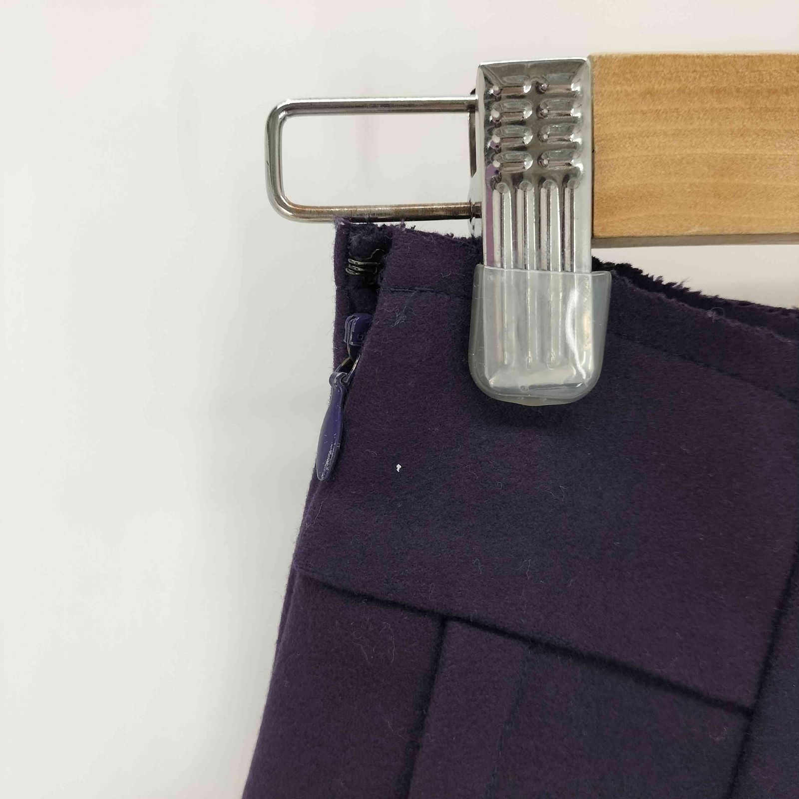 カシミヤ混タックスカート レディース