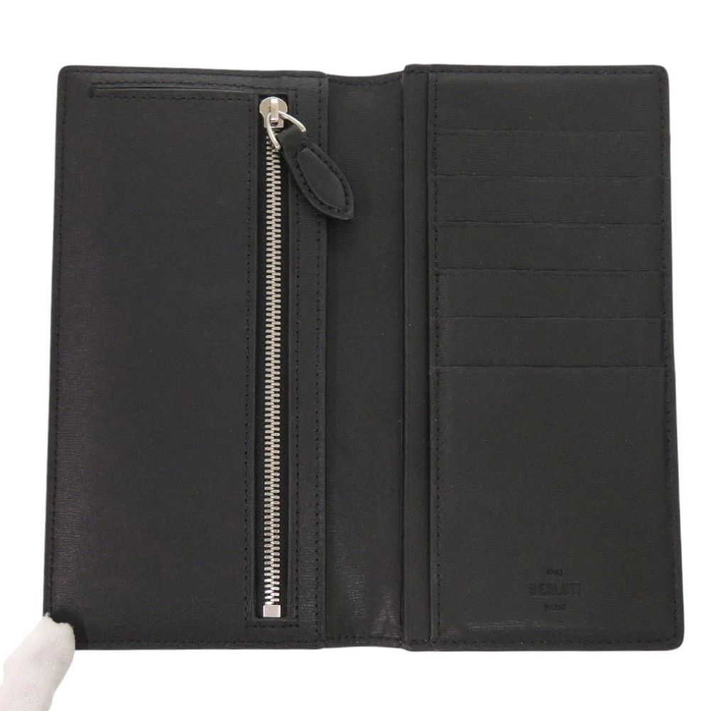ベルルッティ カリグラフィ スクリット レザー ブラック 長財布 黒