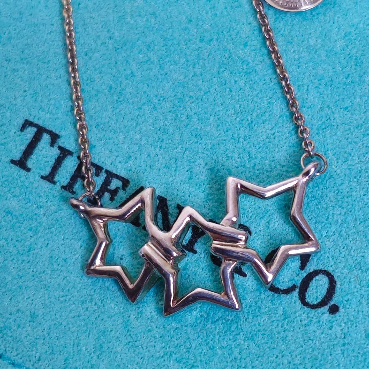 ティファニー トリプルスター エルサペレッティ 925 レディース ネックレス Tiffany&co Triple Star Elsa Peretti  Silver