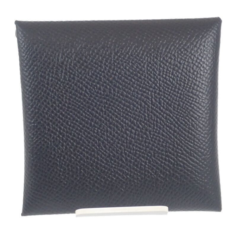 美品『エルメス』バスティア ヴォーエプソン ノワール ブラック ケース HERMES】バスティア ヴェルソ コインケース ヴォーエプソン