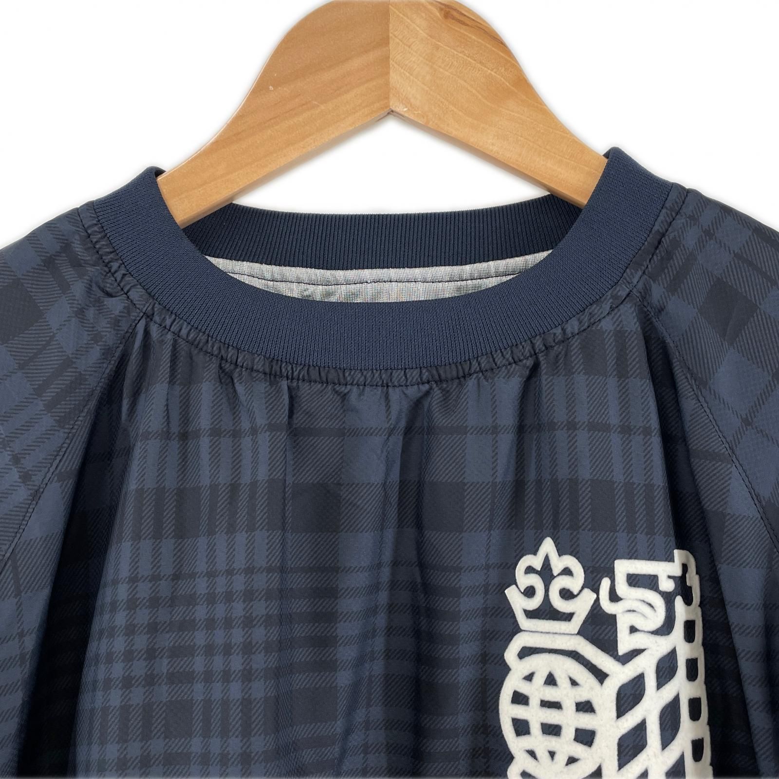 美品 PEARLY GATES パーリーゲイツ ブランドロゴ 秋冬 AW 長袖シャツ ポリエステル ネイビー レディース 40(L) ゴルフウェア【古着】【中古】 美品 PEARLY GATES パーリーゲイツ ブランドロゴ 秋冬 AW 長袖シャツ
