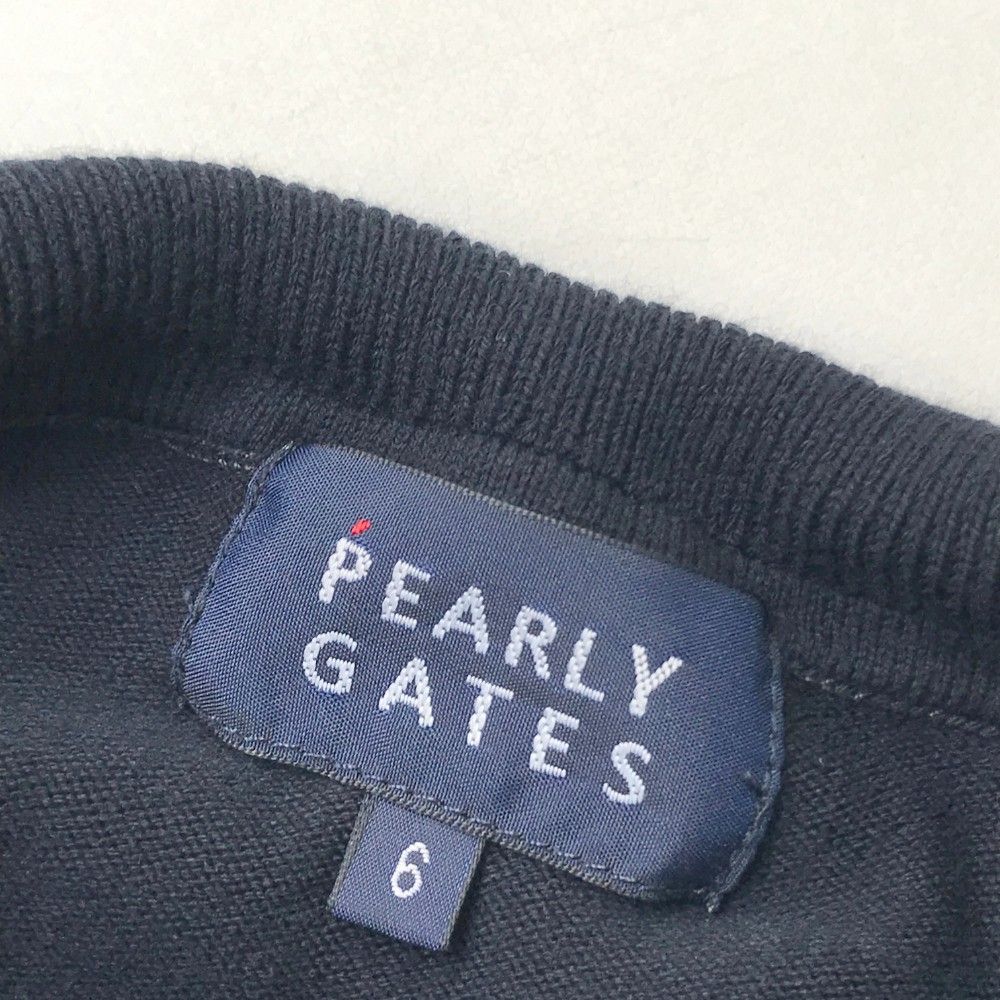 PEARLY GATES】メンズ未使用 ゴルフセーター サイズ6 ネイビー