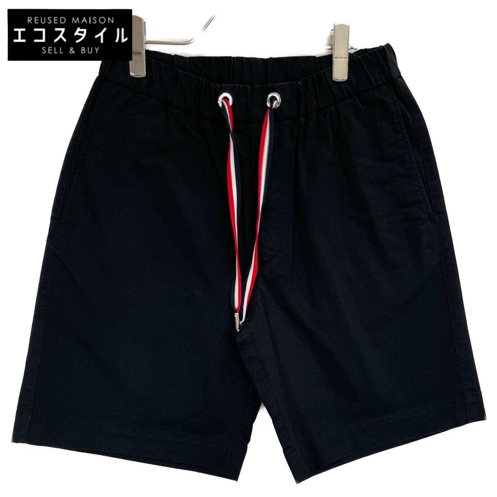 MONCLER ブラック 水着 Mサイズ □関税込□25ss MONCLER ロゴスイムウェア ジップポケット