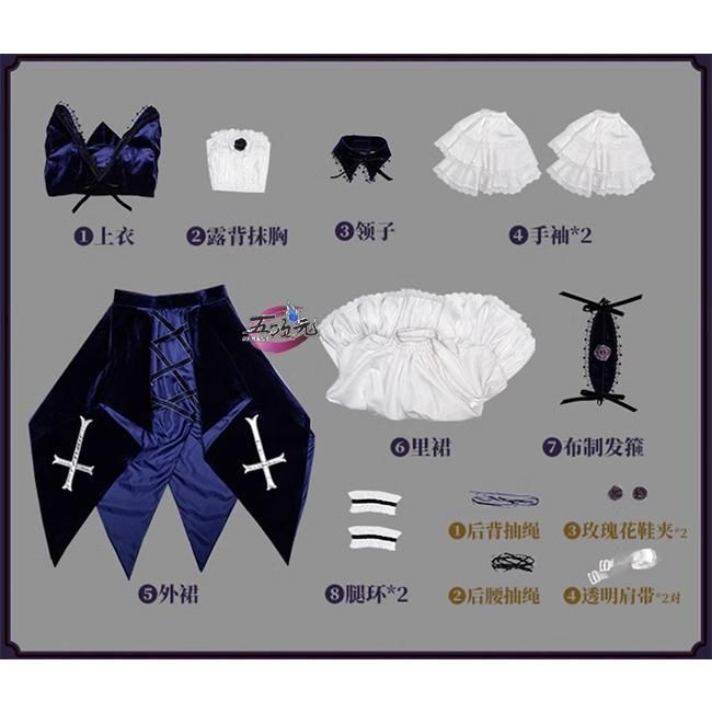 新品、未使用 猫屋小舗 ローゼンメイデン コスプレ 水銀燈 衣装