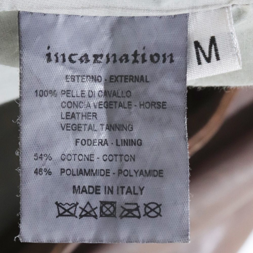 INCARNATION レザーライダースジャケット - メルカリ