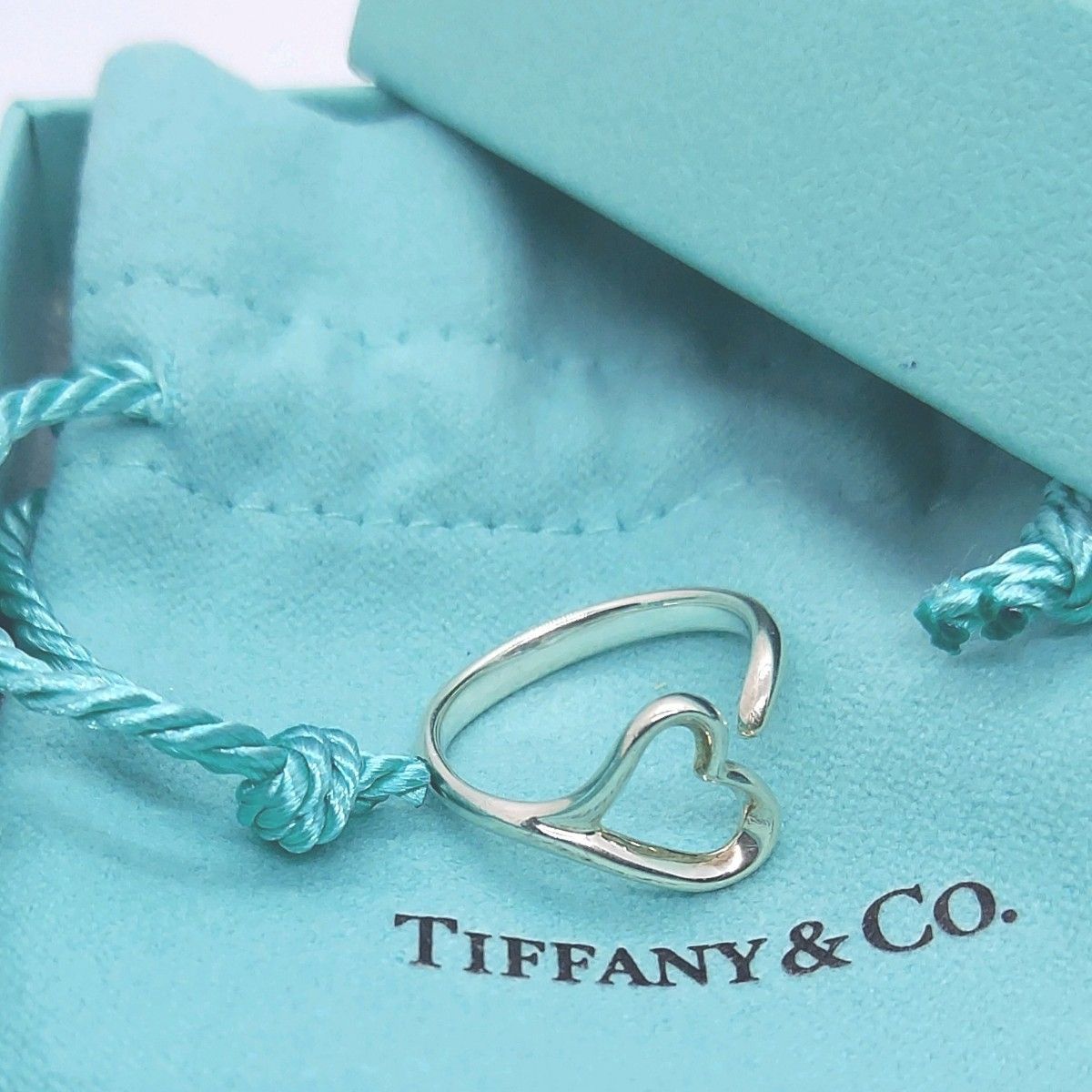 Tiffany ティファニー オープンハート リング 指輪 11号 シルバー Tiffany ティファニー オープンハート リング 指輪 11号
