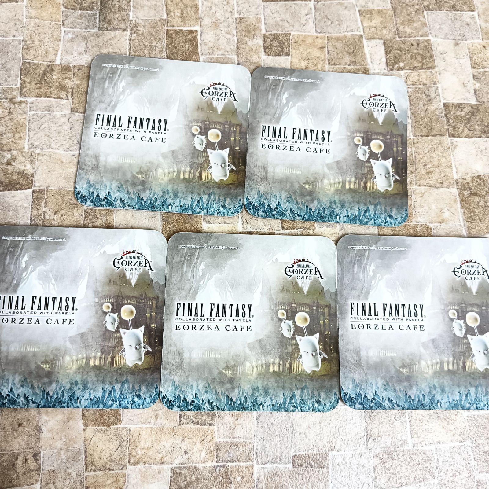 35枚+缶バッジ】FF14 コースター エオルゼアカフェ 蛮神 ジョブ