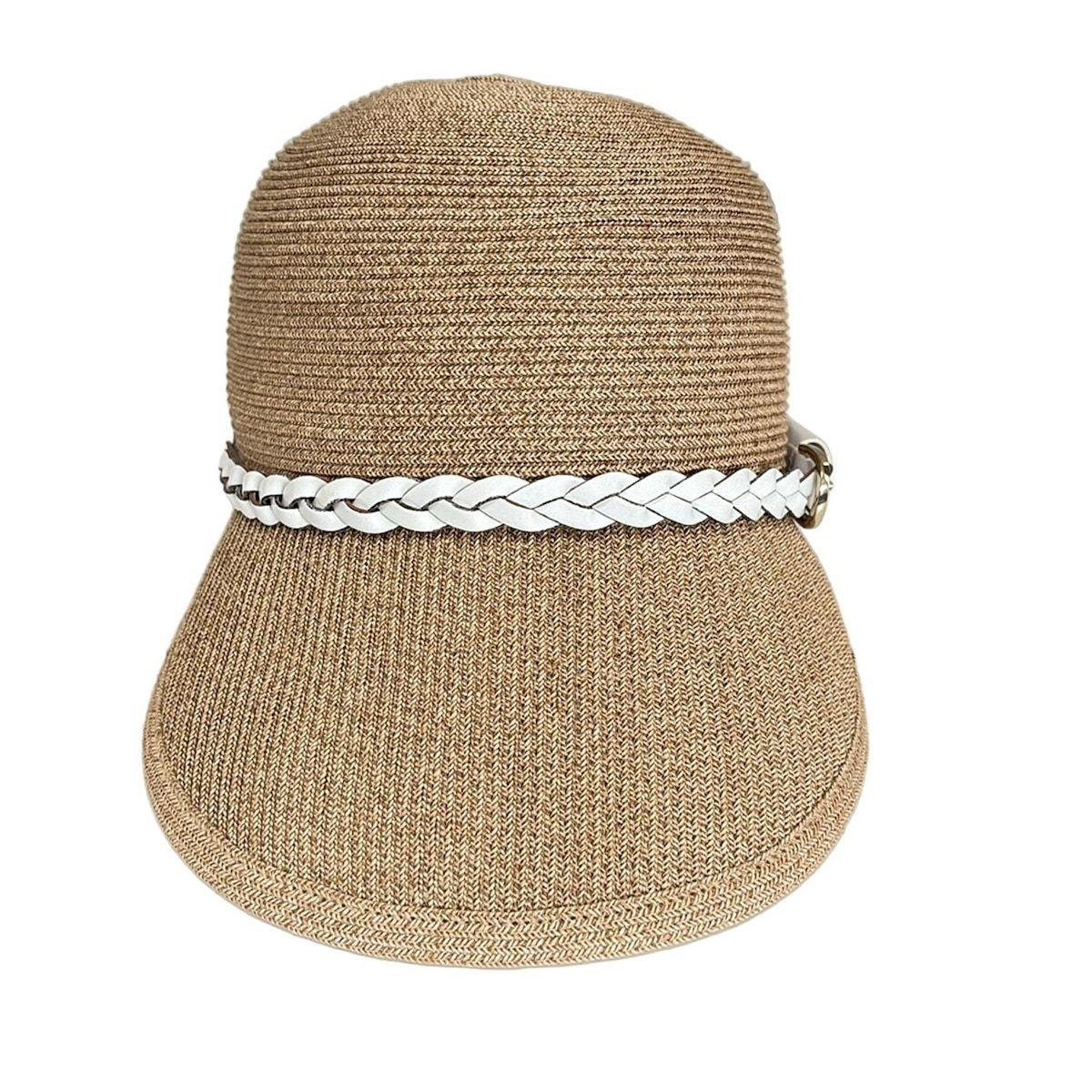 Athena アシーナ キャップ - ベージュ×白