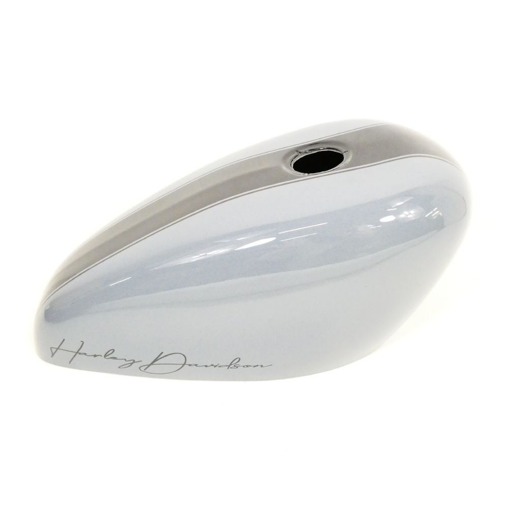 サイモンカスタム タンクカバー グロスグレー ホワイトハンド