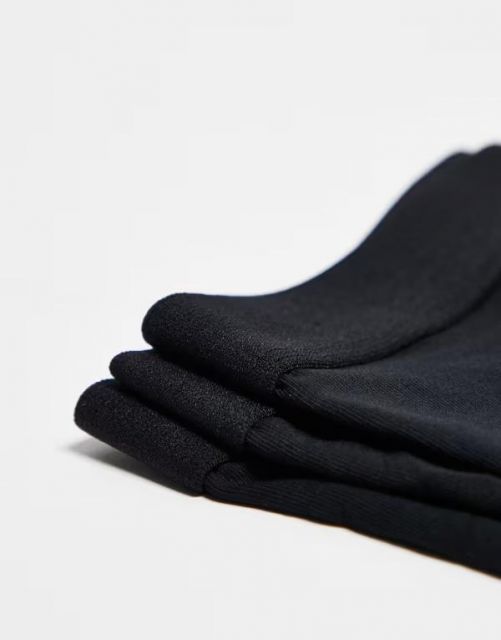 送料無料 マンゴ メンズ ブリーフパンツ アンダーウェア Mango 3 pack boxers in black Black