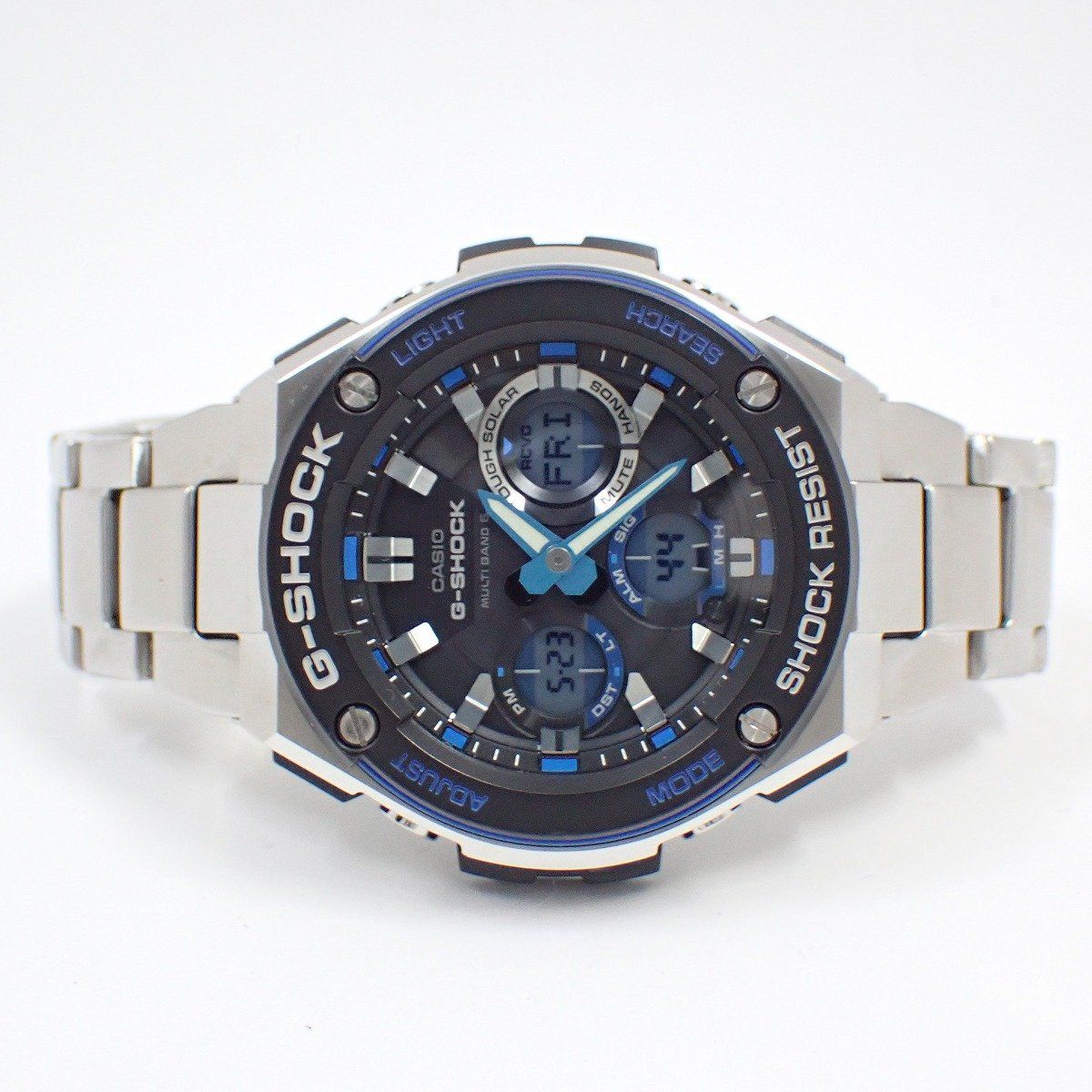 カシオ Gショック Gスチール GST-W100D ブルー