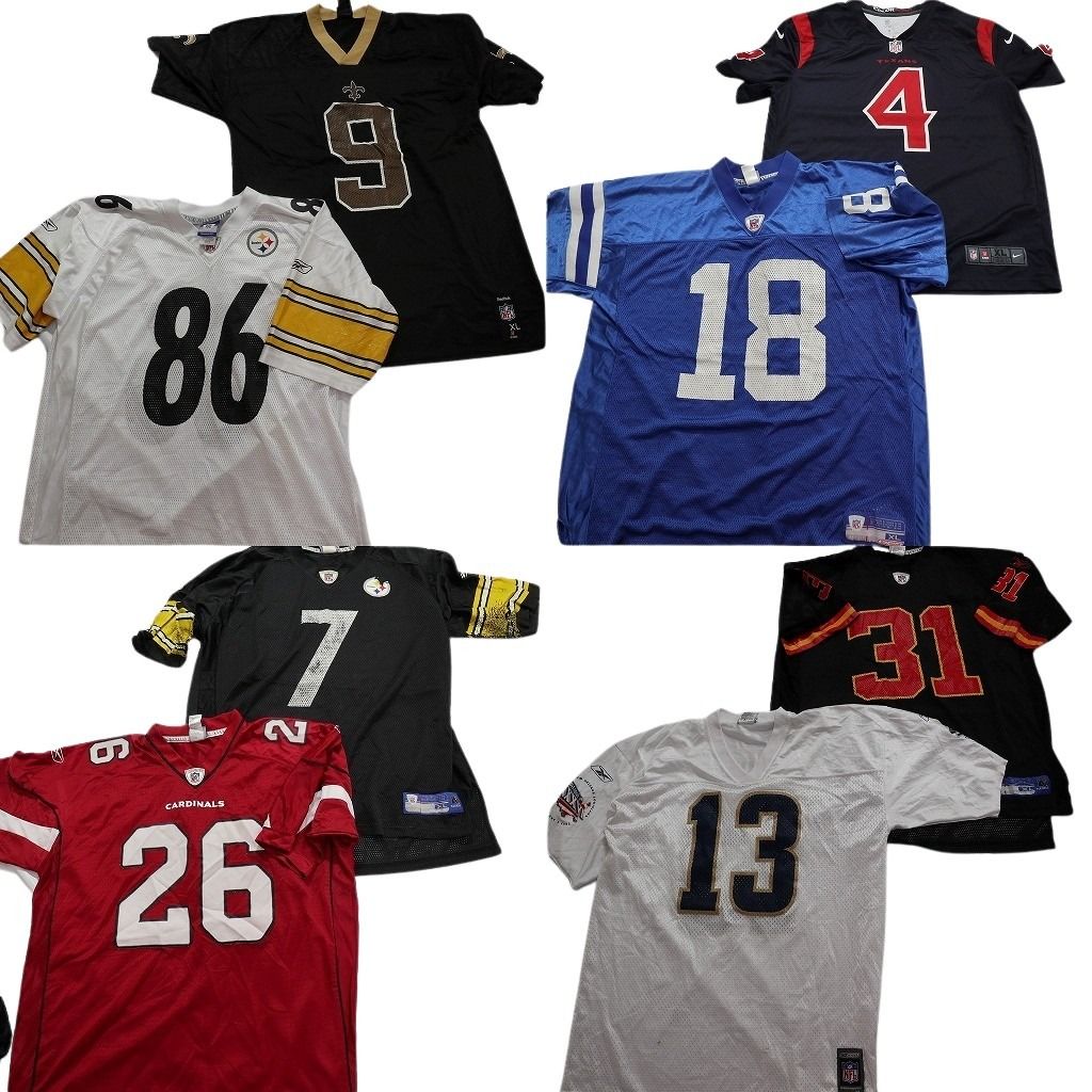古着卸 NFL ゲームシャツ ユニフォーム 8枚セット メンズ XL カーディナルス スティーラーズ ナイキ 古着 NA6163