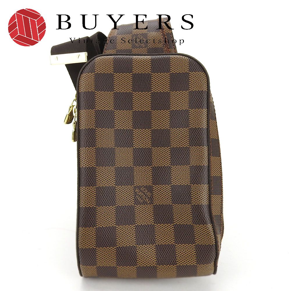 LOUIS VUITTON ダミエ ジェロニモス ダミエ PVC ブラウン ボディバッグ