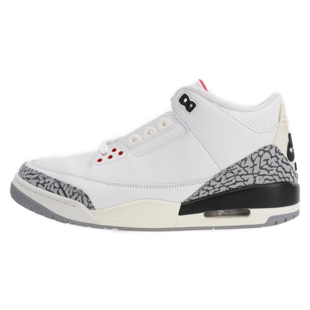 NIKE (ナイキ) AIR JORDAN 3 RETRO WHITE CEMENT REIMAGINED エアジョーダン レトロ ホワイトセメント  リイマジンド ハイカットスニーカー ホワイト US12/29cm DN3707-100 - メルカリ