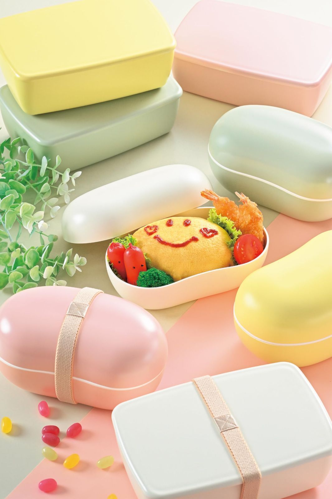 人気商品】30489 ビーンズ ピンク さっと洗えるお弁当箱