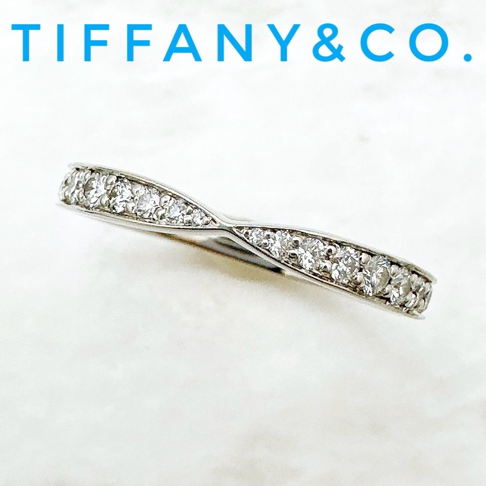 |人気?Tiffany＆Co. ハーモニー ダイヤモンド プラチナ リング 約13.5号 U