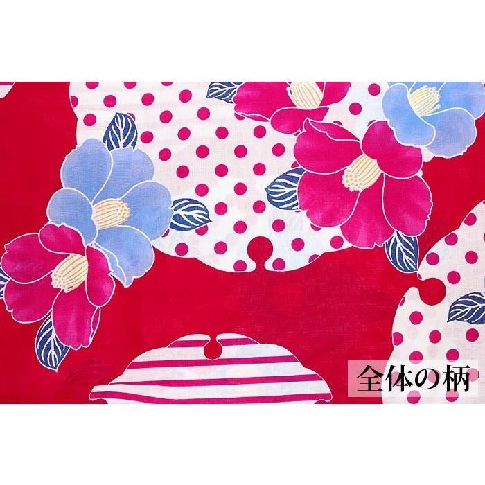 専用です☆アンティーク　マゼンタピンク百花繚乱の着物単品 マゼンダ色地に菖蒲 浴衣単品 ゆかた レディース 女性