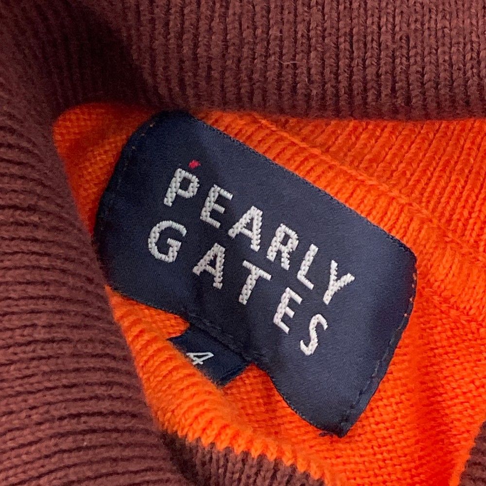 サイズ：4 PEARLY GATES パーリーゲイツ タートルネック ニット