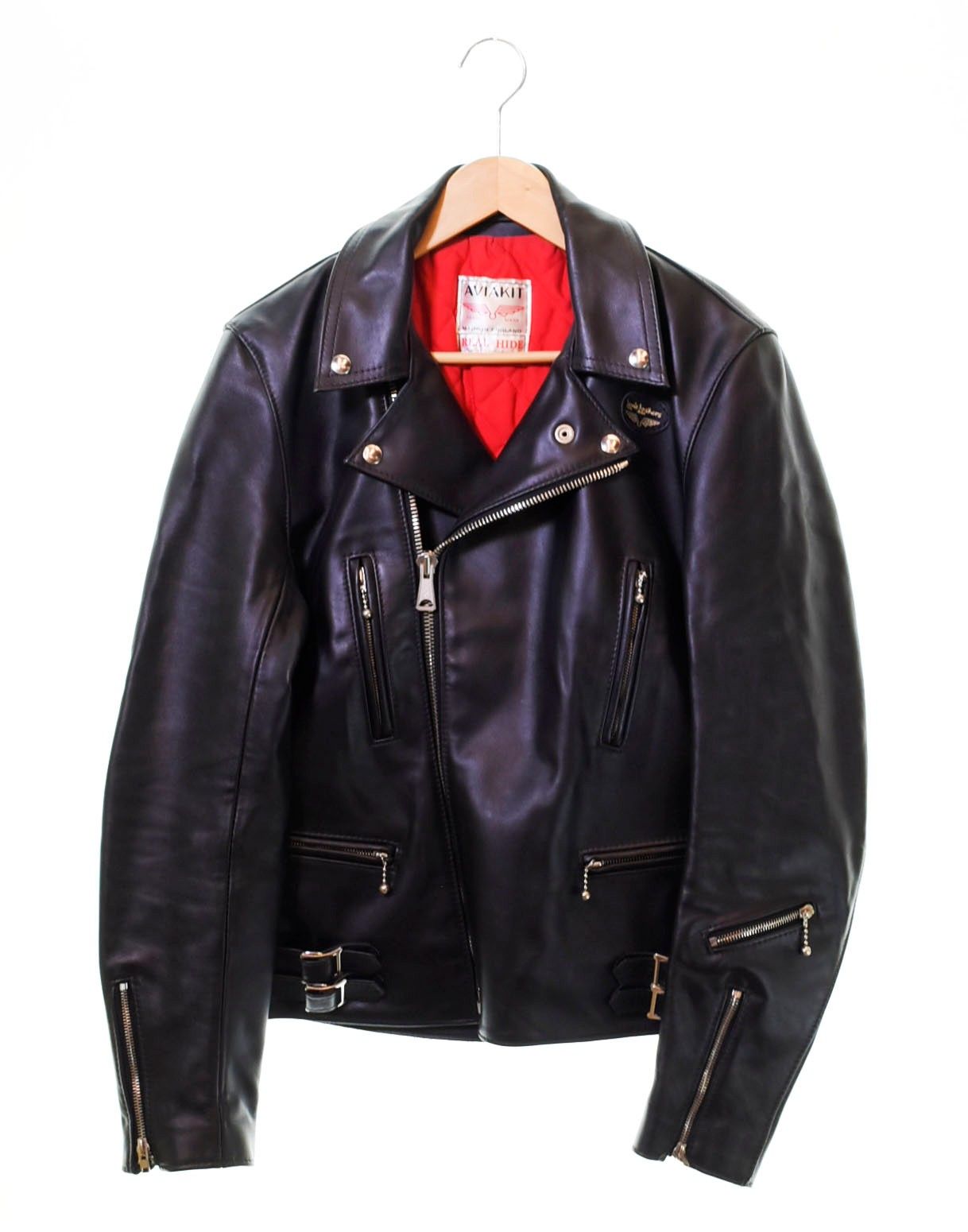 ルイスレザー Lewis Leathers LIGHTNING ライトニング レギュラーフィット 40 ジャケット 無地 ブラック 103MT-614