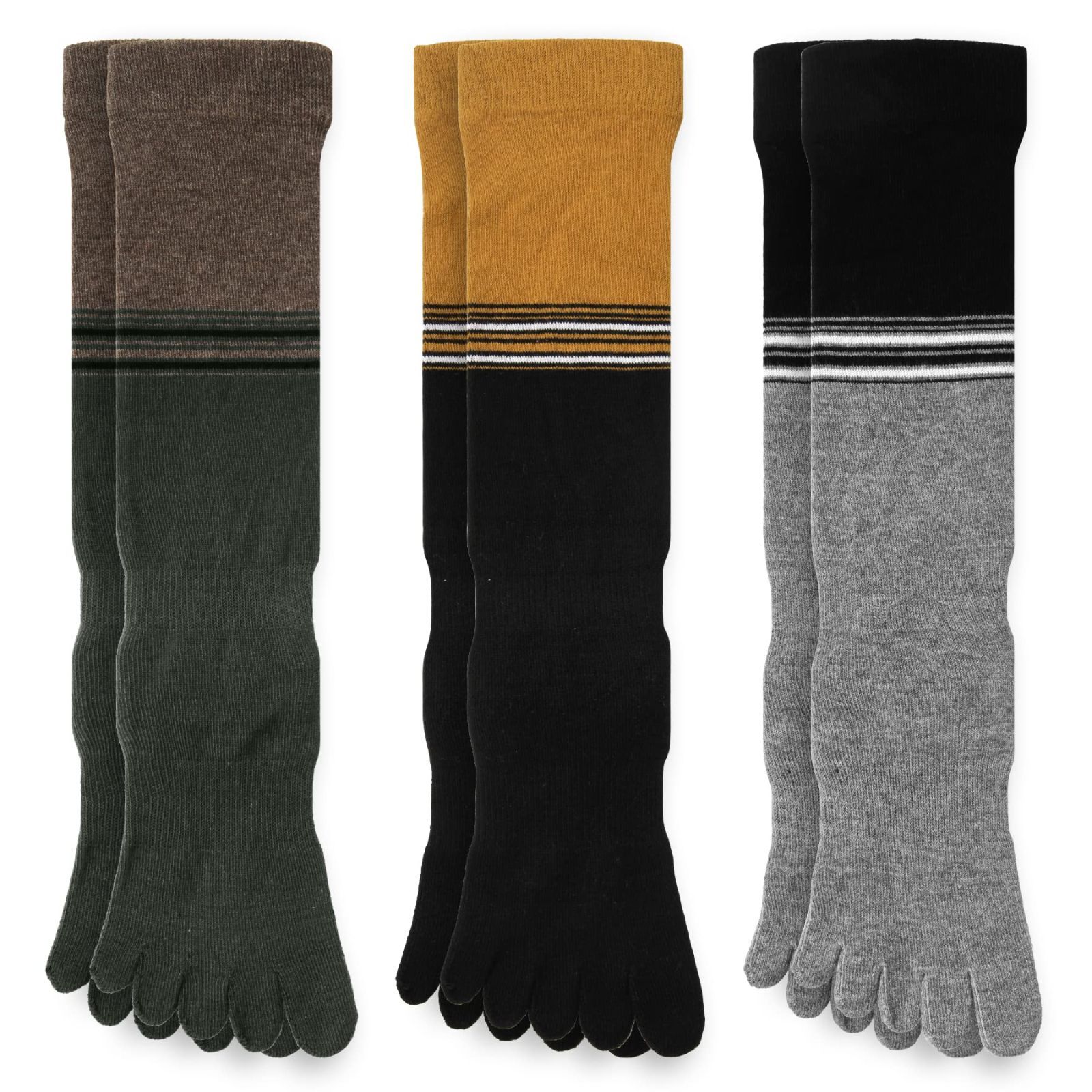 Ech.Apr 5本指ソックス ハイソックス 3足セット レディース サラサラ 靴下 綿 女性用 通気性 抗菌 スポーツ WWW_SUPERTOOLSSHOP_NL