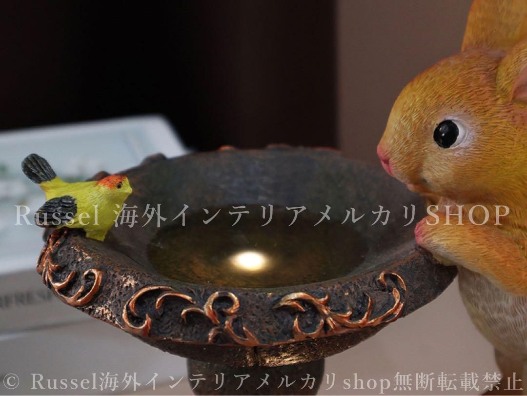 【人気商品】【Russel】かわいい2匹のウサギ うさぎ ガーデンライト ソーラ かわいい2匹のウサギ うさぎ ガーデンライト ソーラーLEDライト