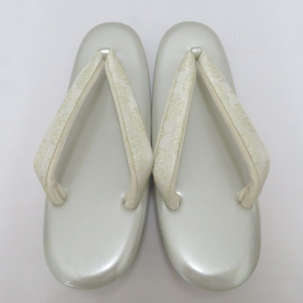 草履 バッグセット 草履バッグセット シャンパンゴールド 市松華紋 シルバー 24.0cm フリーサイズ フォーマル 留袖 訪問着 付下げ