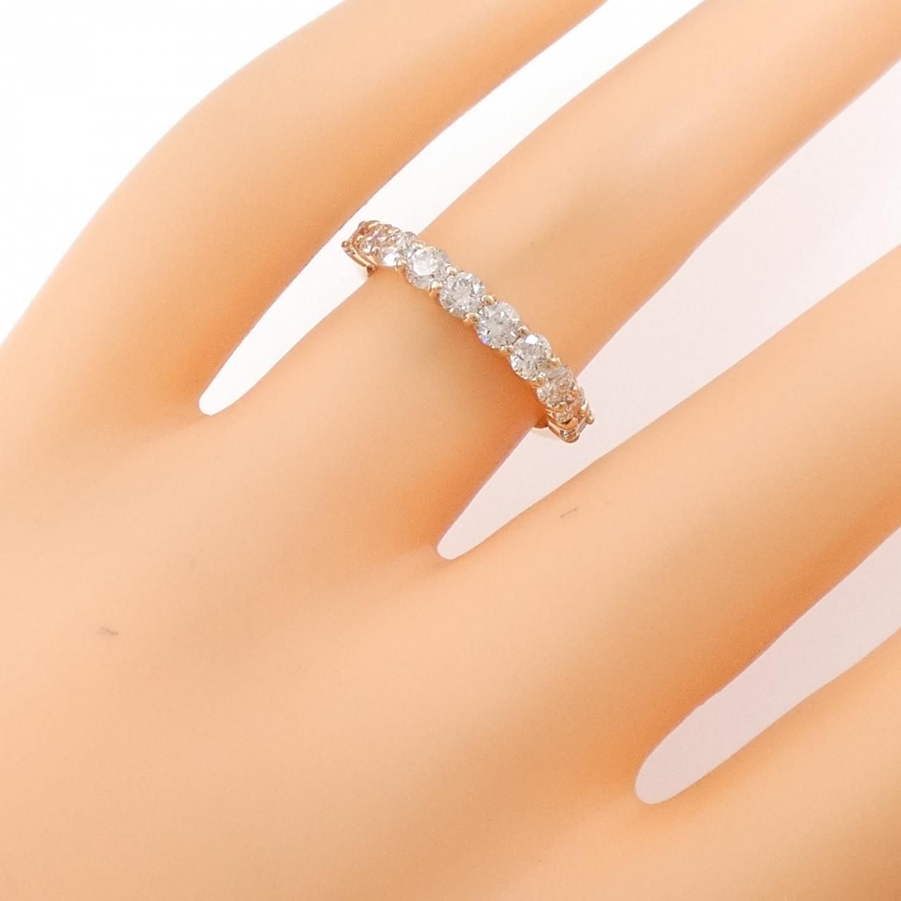 K18PG ハーフエタニティ ダイヤモンド リング 1.00CT - メルカリ