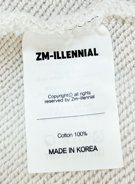 スウェット・トレーナー IONSEOUL Universal sweatshirt BBJ215 ZMILLENNIAL (ジミレニアル) YOUTH Sweat Shirt スウェット L
