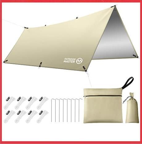 ライトグリーン（300*400cm） OUTDOORMASTER防水タープ テント 
