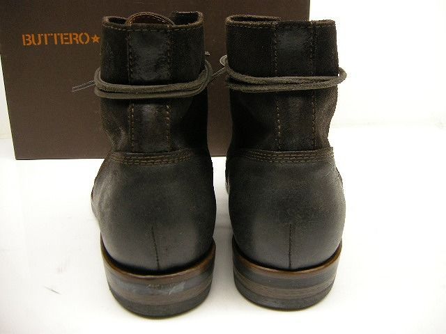 サイズ44 (28-28.5cm相当)□新品□ブッテロ BUTTERO ブーツ ダーク 