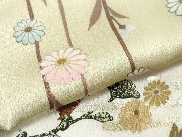 平和屋着物○訪問着 草花文 金銀彩 正絹 逸品 CAAX0952vf - メルカリ