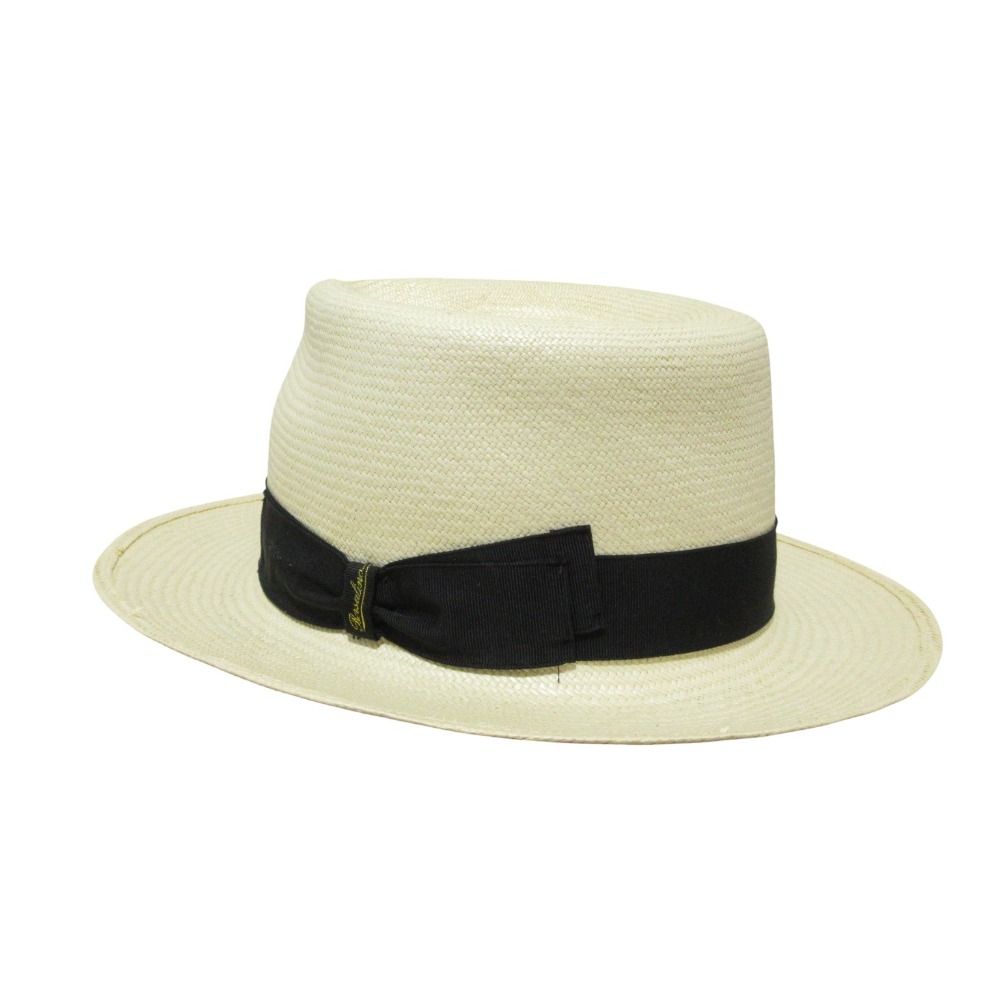 Borsalino ボルサリーノ パナマハット 帽子 59 ホワイトベージュ メンズ レディース 古着