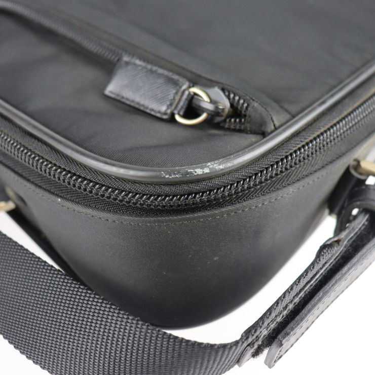 PRADA プラダ ビジネスバッグ V147S ナイロン レザー ブラック 2WAY