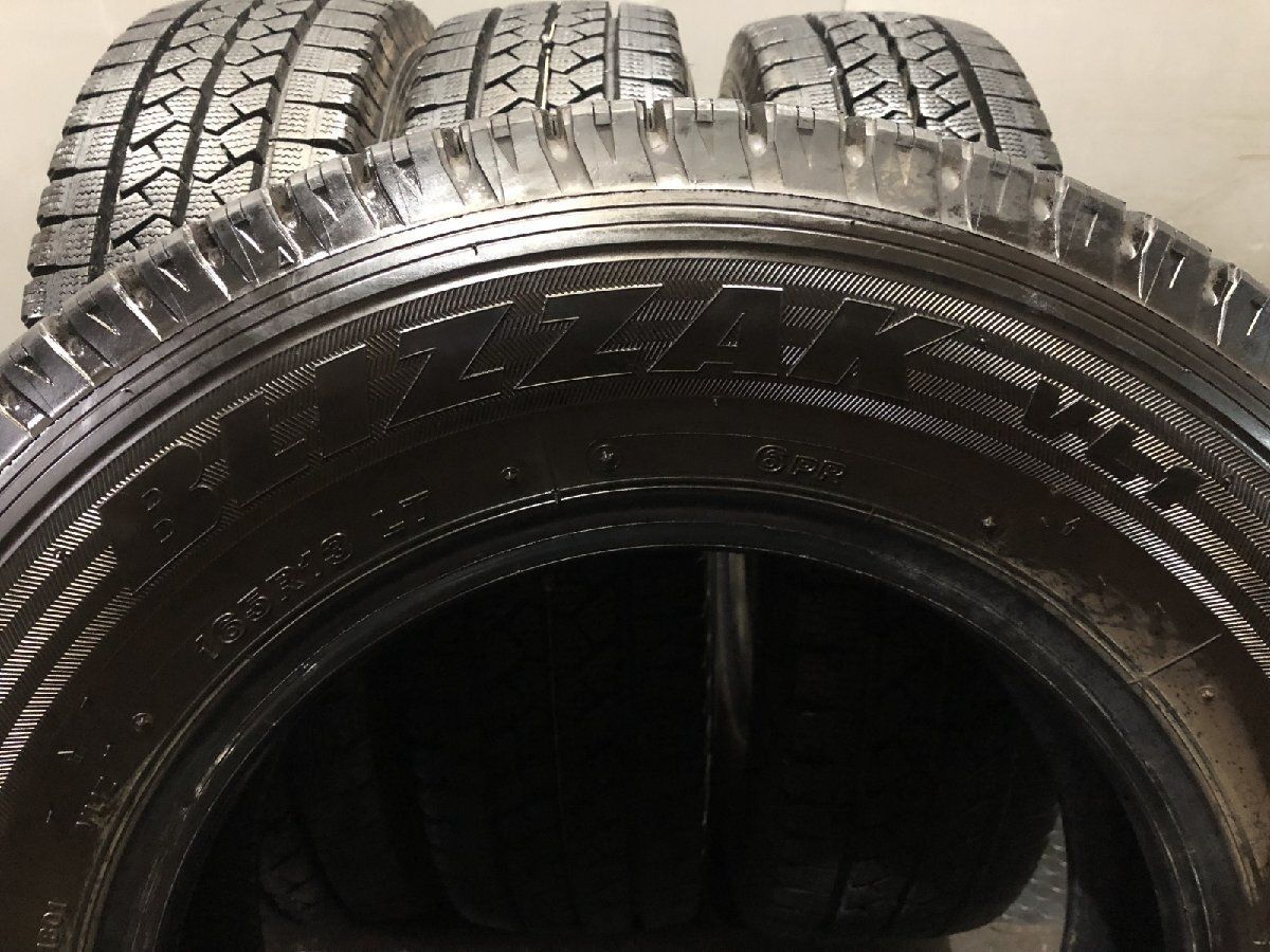 BS BRIDGESTONE BLIZZAK VL1 165R13LT 6PR 13インチ スタッドレス 4本 19年製 バリ溝 サクシード プロボックス等　(KTE043)